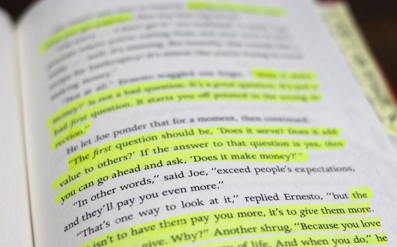 Does it make money is not a bad question. It's a great question. It's just a bad first question. The first question should be, does it serve? If the answer to that question is yes, then you can go ahead and ask, does it make money? Does it make money is not a bad question. It's a great question. It's just a bad first question. The first question should be, does it serve? If the answer to that question is yes, then you can go ahead and ask, does it make money?
